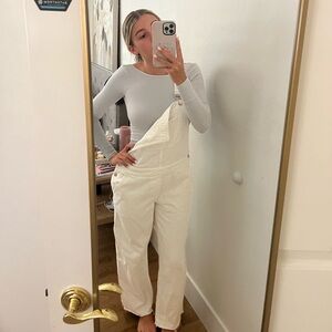 princess polly white overalls, worn once